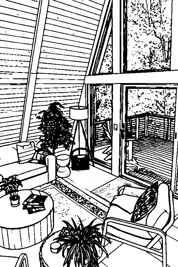 Coloring page made from the image