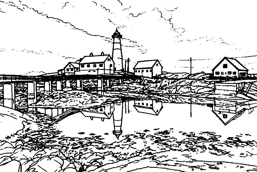 Coloring page made from the image